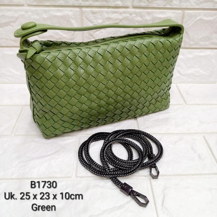 Tas selempang fashion motif anyam tikar Wanita sling  bag  wanita  muat  banyak bottega