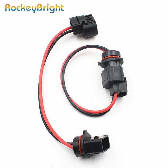 2x Car 5202/H16/2504/PSX24W Female Socket Connector Adapter To P13W