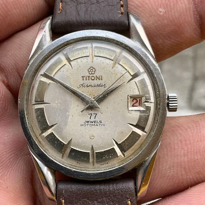 JAM KUNO SWISS : TITONI AIRMASTER 77 JEWELS ORIGINAL SPACE STAR SPACE KING COSMOKING SEASCOOPER IMP