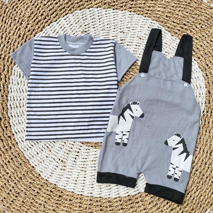 Jumpsuit Kodok Bayi Setelan Kodok Bayi Overal Bayi Baru Lahir Jumper Bayi Baju Overal Motif Salur - 