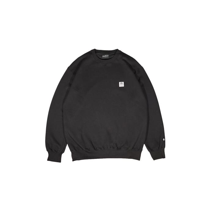 0126 JAKET HUSTED BONBAS BLACK CREWNECK