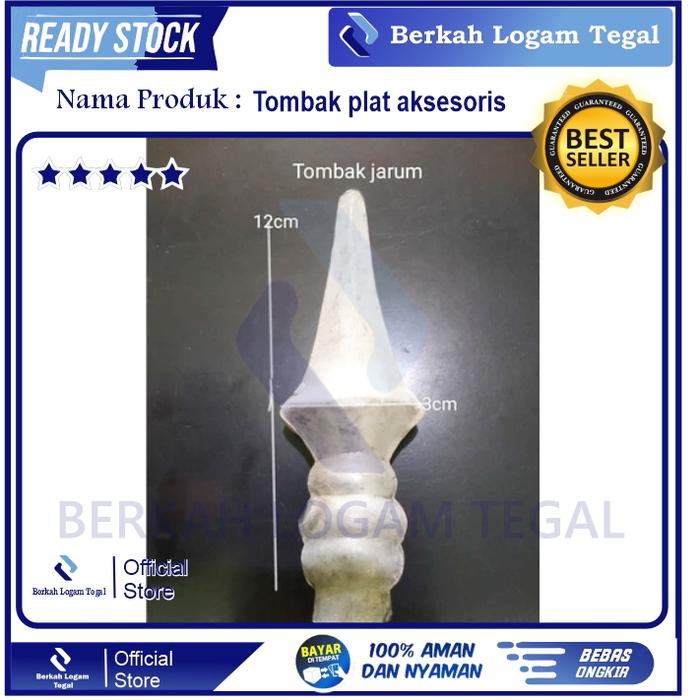 Tombak plat aksesoris/ornament pagar besi