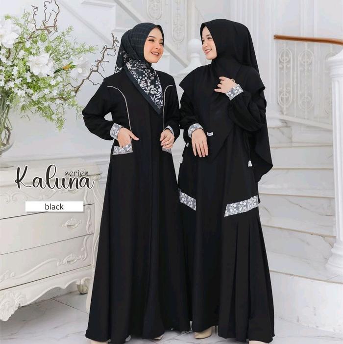 Kaluna Series // gamis brokat // gamis simple elegan