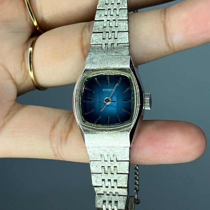 Jam tangan vintage perempuan citizen hand winding rare diameter +- 16 cm citizen women watch bukan s