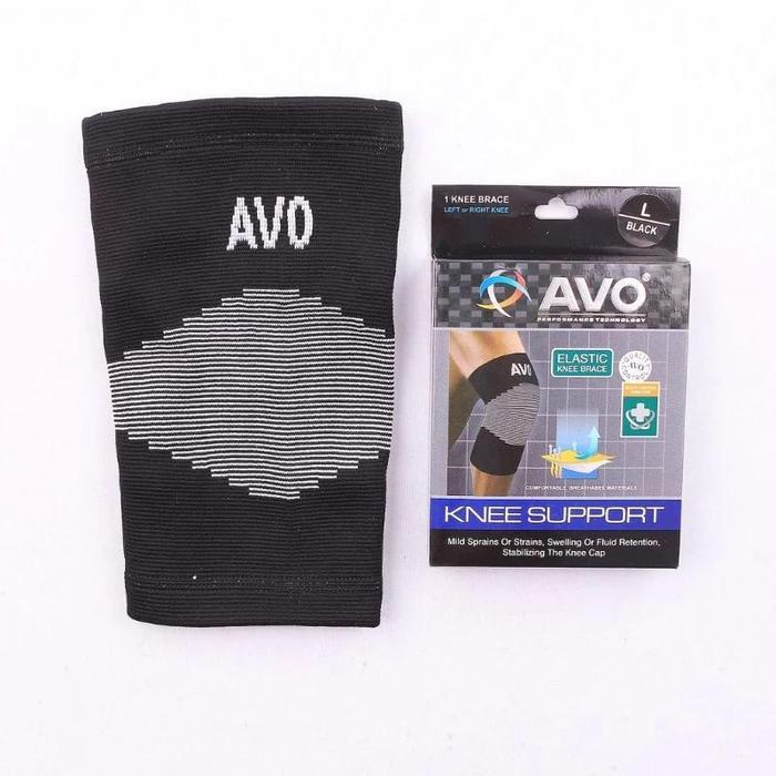 Knee Support Avo - Deker Lutut Pendek Original \ Deker Lutut Avo - S