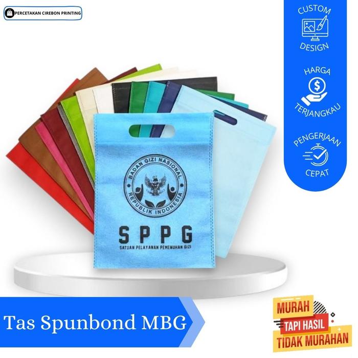 TAS SPUNBOND SPPG / TAS SPUNBOND MBG / TAS MAKAN BERGIZI GRATIS / TAS SPUNBOND 26x20 / TAS MBG SPPG 
