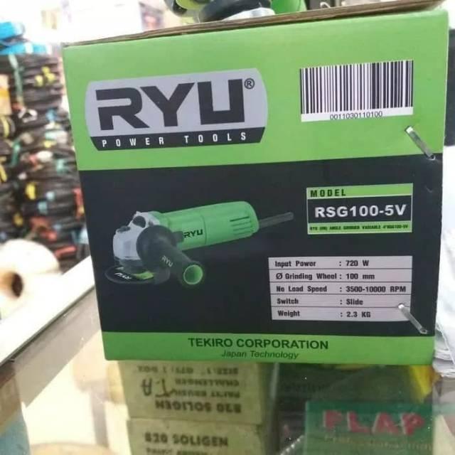 Ryu Mesin Gerinda Tangan 4" Type : Rsg 100-5V Variable Speed