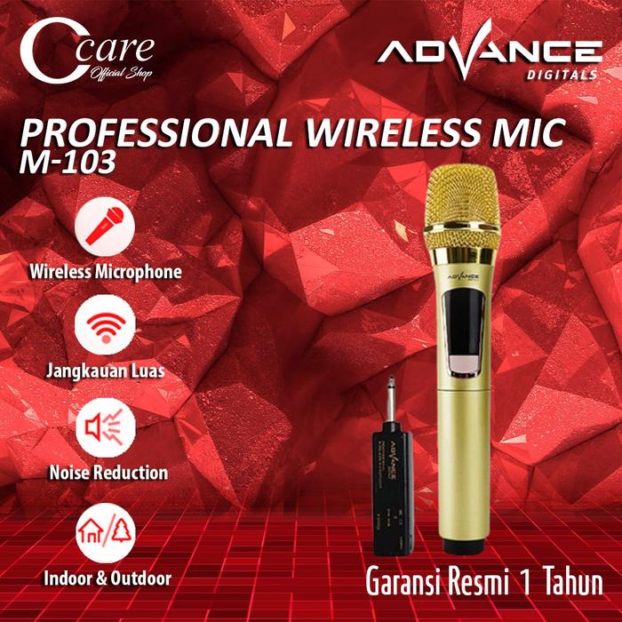 Advance Mic-103 Microphone Profesional Mic Wireless