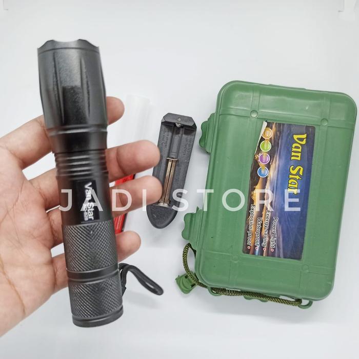 Senter Police Swat LED XML T6 Senter Swat T6 Senter Police T6 Merk Vanstar