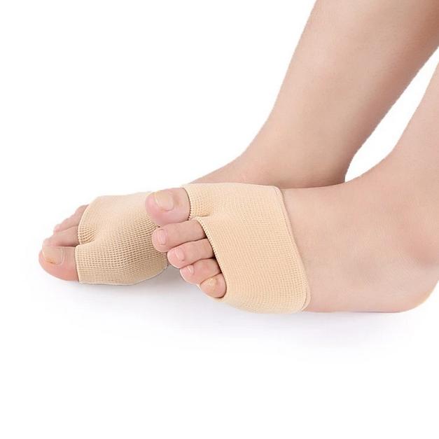 Insol Kaki Rata Flat Foot Pemisah Jari Kaki Silikon Untuk Pelindung Jempol dan Kelingking Kain Lembu