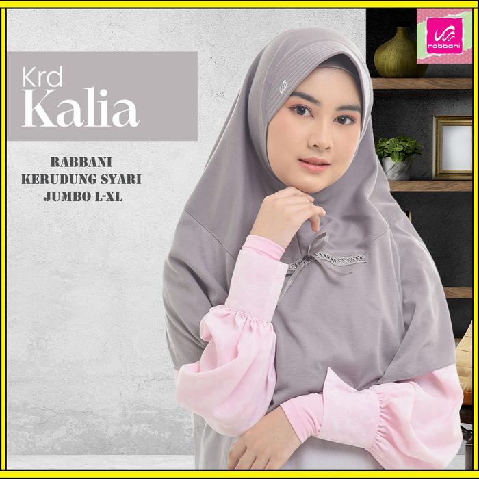 Rabbani Kerudung Syar'I Jumbo Kalia - Kerudung Sekolah Instan / Jilbab / Hijab Original 100% Bergo P