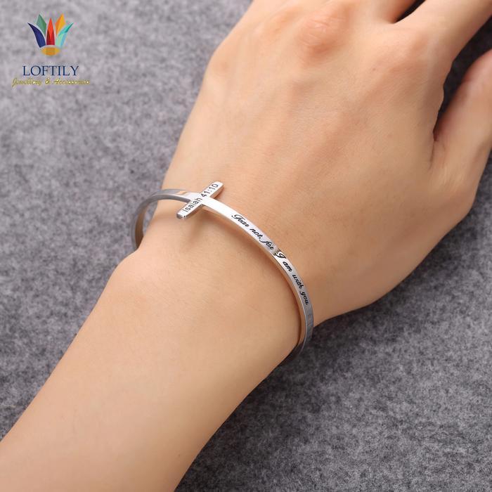 Exclusive Sale Gelang Salib Injil Yesaya 41:10 | Aksesoris Rohani Kristen Perempuan Bracelets Pasti 
