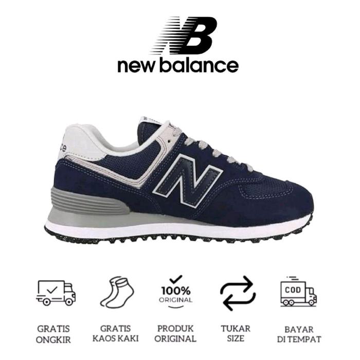New Balance 574 Navy Gray