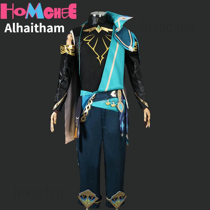 Genshin Impact Al Haitham Cosplay Costume Wig Full Set Party Comic