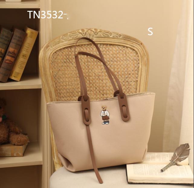 TTWNBEAR ORIGINAL TN3532 TOTE BAG COKELAT TERBARU - TAS TOTE WANITA - TTWNBEAR