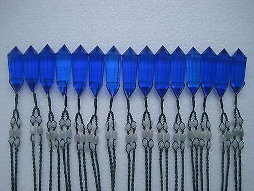 TERBARU A*15 Lab-grown Blue Quartz Vogel Style Crystal 12 sided DT