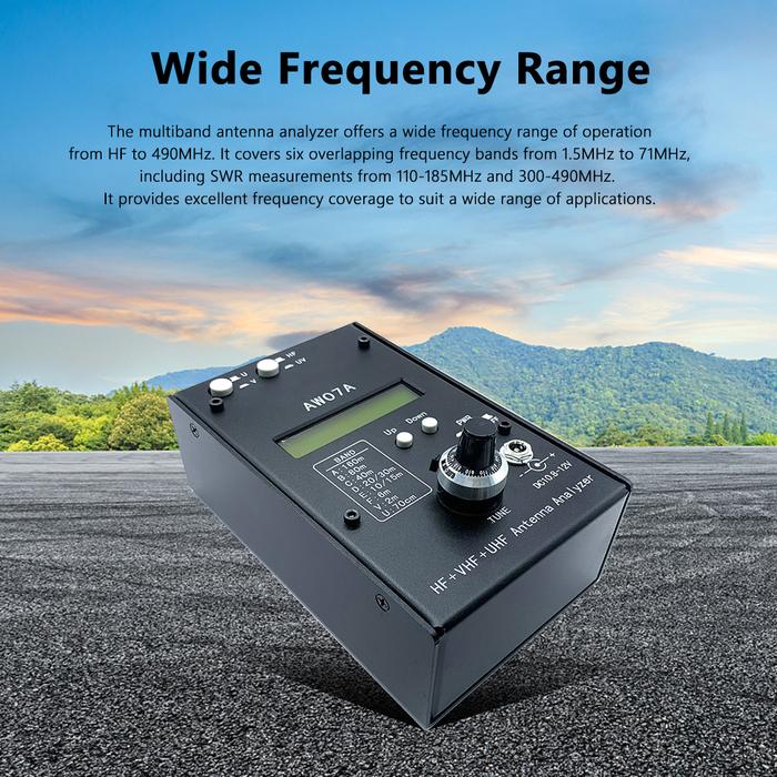 HF +UV SWR Antenna Meter Tester HF/VHF/UHF AW07A Talkie Radio Hand