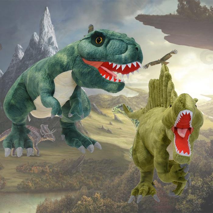 New Dinosaur Plush Toys Cartoon Tyrannosaurus Rex and Spinosaurus