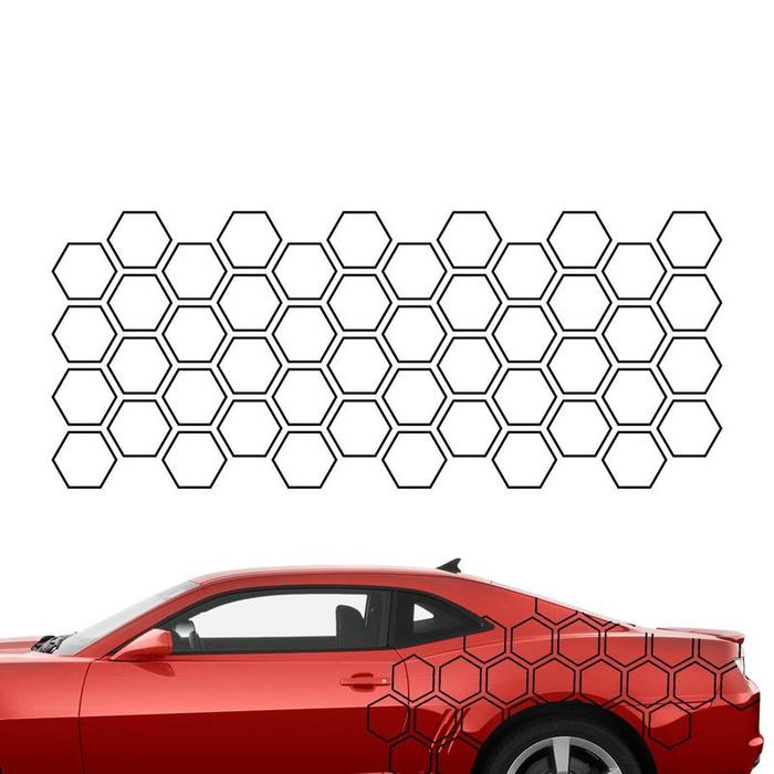 Car Honeycomb Side Sticker Hexagon Honeycomb Car Full Wrap Sticker