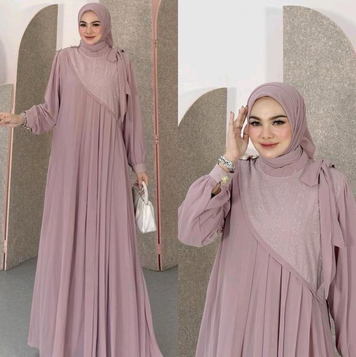 Safitri set by hijabika / gamis set hijab