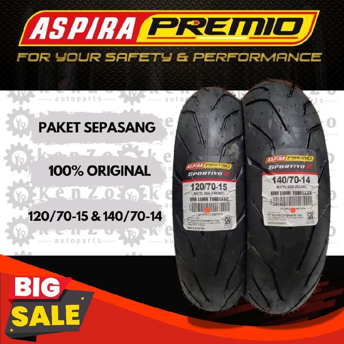 [New Tubeless] Paketan Sepasang Ban Motor Yamaha Xmax 250 300 old Connected New Bore up Premio Sport