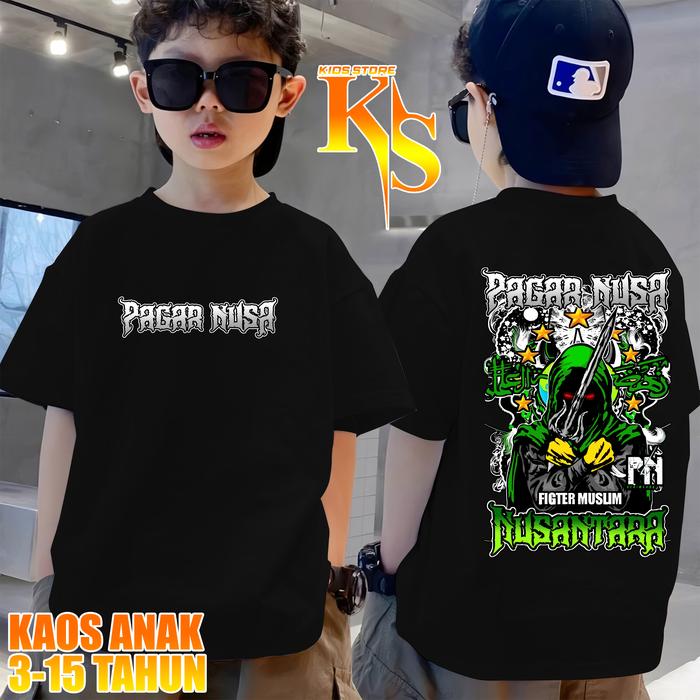 Kaos Anak Distro Pagar Nusa Nusantara - Kaos Pencak Silat Indonesia - Kaos Pagar Nusa Terbaru 2024 -