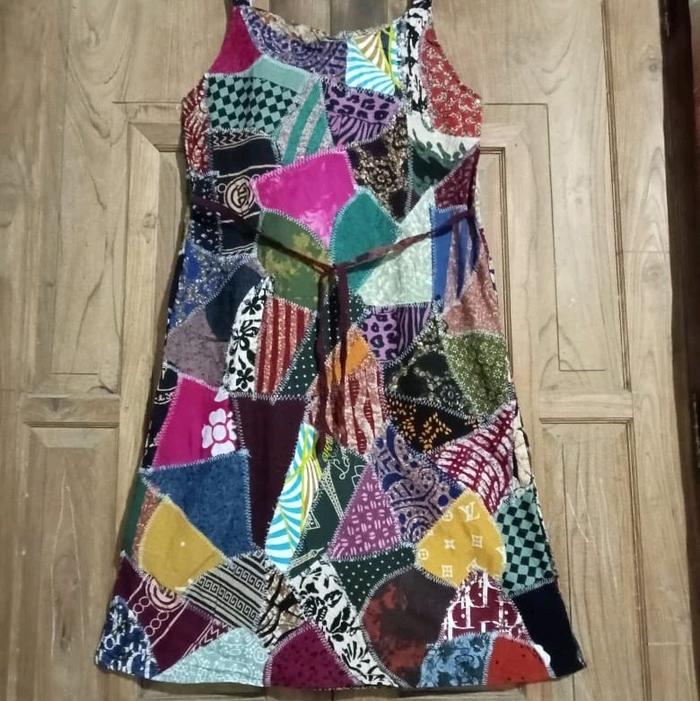 daster batik perca tali satu sampai bawah