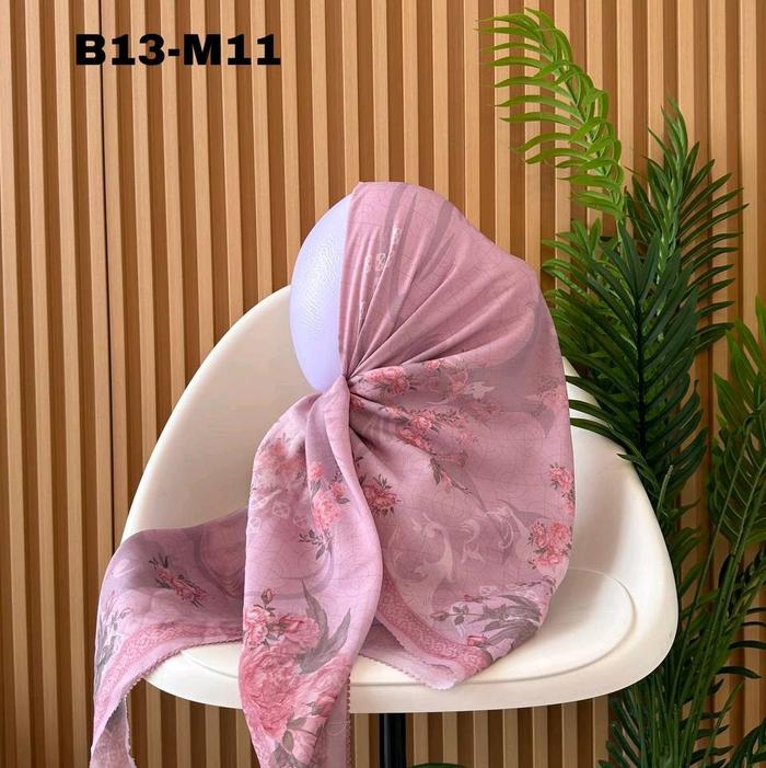 Hijab Motif Aulia (Hijab Aulia) Kerudung Segi Empat Wanita Muslim Instan
