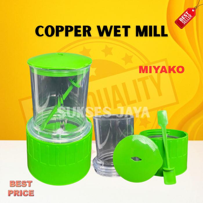 CHOPPER SET HIJAU BUMBU BASAH MIYAKO / GELAS BLENDER + PISAU GILINGAN