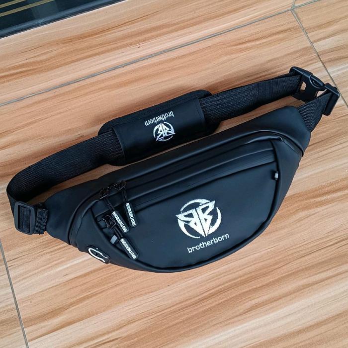 Neslite store-Tas Pinggang pria Anti Air waistbag Slingbag Cowok Waterproof