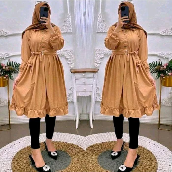 TUNIK BELT POLOS - Voxy premium - Ld110