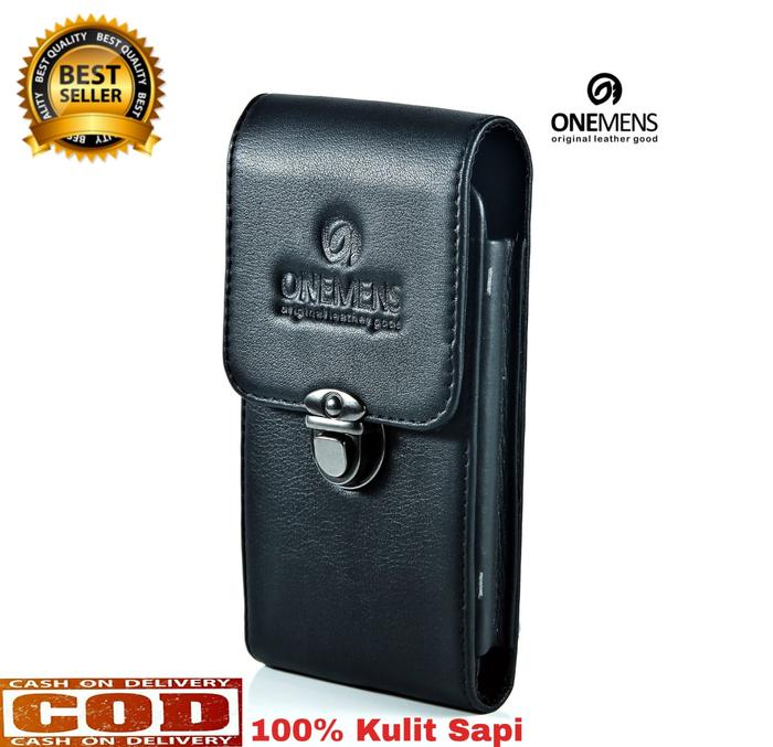 Sarung HP Pinggang Pria Kulit Terbaru SHP02 / Sarung HP untuk Oppo Samsung Vivo Xiaomi Dll