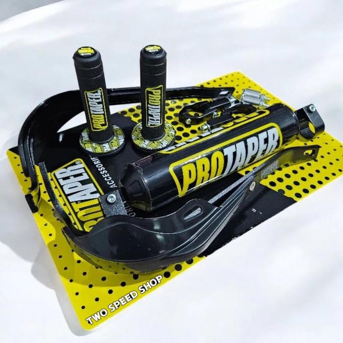 READY STOCK Paket Komplit Handguard Protaper + Busa Palang Stang + Grip Donat Protaper D-Tracker Sup