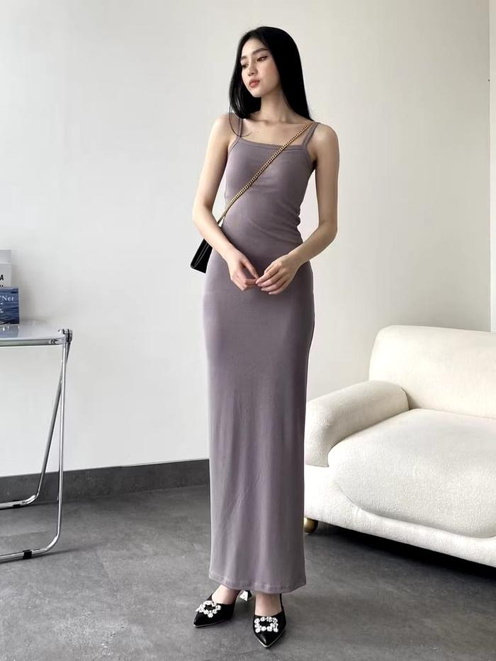 Maxi dress wanita bodycon / maxi dress bodycon / long dress bodycon /dress party