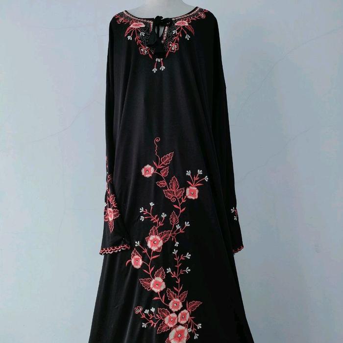 ABAYA BLUS TRIKO SIZE L DEWASA mukena abaya sholat bahan tricot adem jatuh nyaman