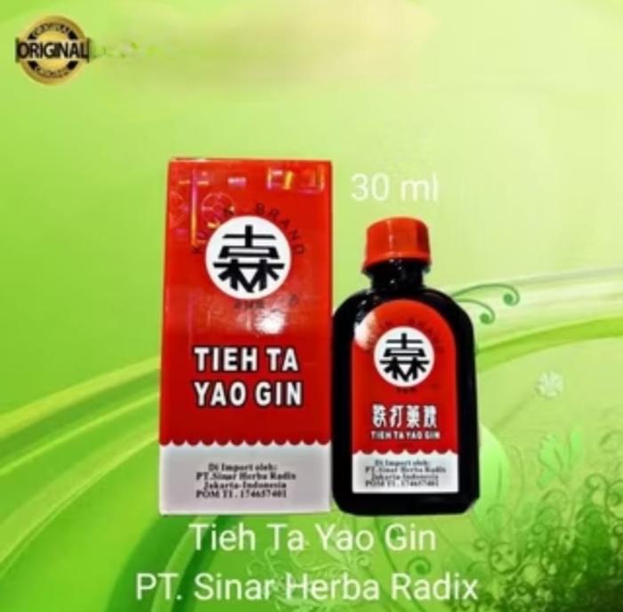 Tieh Die Da Yao Gin Obat Merah Betadine Cina Obat Luka Memar Keseleo