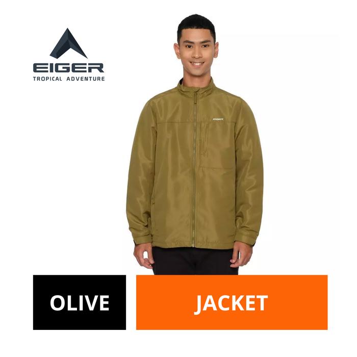 [BISA COD] Jaket Motor Pria Eiger Original Hitam Polyester Daytour Windbreaker Riding