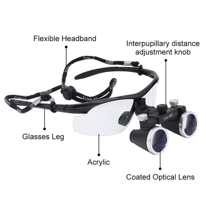 Kaca Mata Dental loupe Dental Endo Kaca Mata Pembesar Loupe Lup Dental
