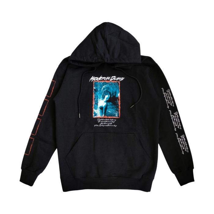 HOODIE MODERN GUNS - ANGEL BLACK