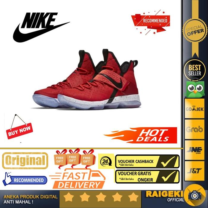 NIKE LEBRON 14 EP UNIVERSITY RED - SIZE 8.5 US