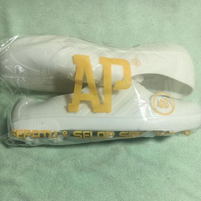 Ap 963 Putih Sepatu Karet Ap 963 White 37-43 Sepatu Karet Bola Putih Ap Boot Sepatu Pertanian Sepatu