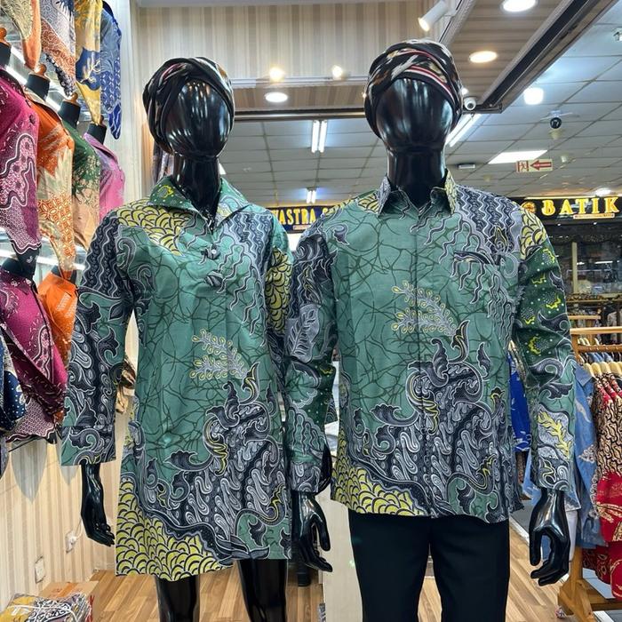 Baju Batik Kemeja Tunik Bahan Katun Prima Premium Model Tunik Dan Kemeja Jaitan Semi Jas Seragam Cou