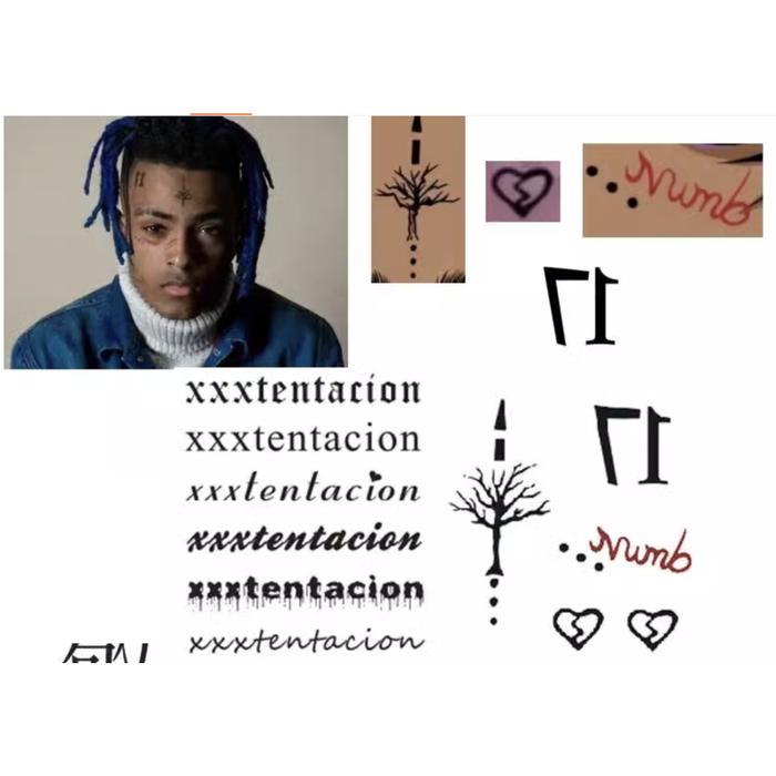 TATTOO Temporary XXXTentacion Tato Temporer