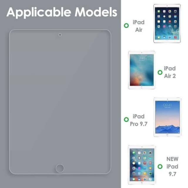 Pelindung Layar bahan Tempered glass Apple ipad 7 8 Mini 5 Air 3 4 - Ipad Air 3
