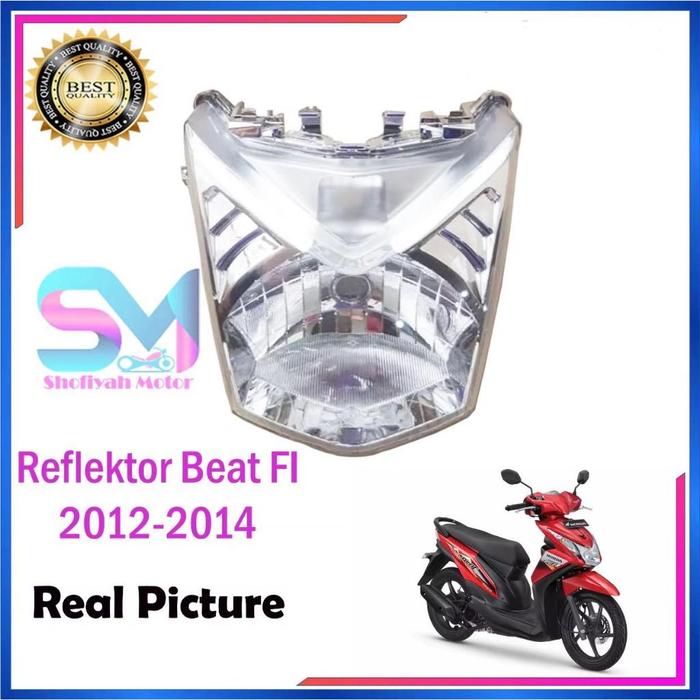 reflektor beat fi headlamp lampu depan utama honda 2012 - 2015