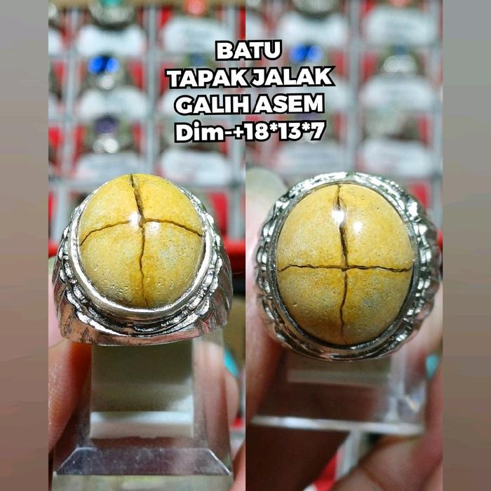 BATU CINCIN GALIH ASEM TAPAK JALAK CINCIN ALPAKA Rings