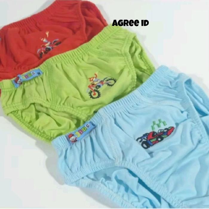 3pcs_CD agree kids Ak017 celana dalam anak bordir/CD agree AK 017