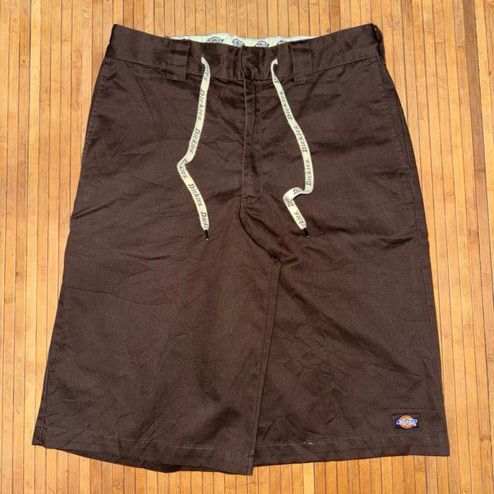 DICKIES LOOSE FIT CELL POCKET DARK BROWN UTILITY SHORT JORTS PANTS jnco carhartt wtaps