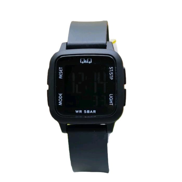 Jam tangan original Q&Q qq G02A jam tangan pria digital tali hitam G 02 anti air Quartz Watch