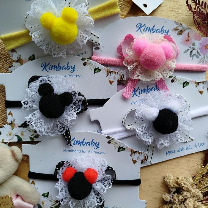 Bando bayi boneka headband bayi boneka premium